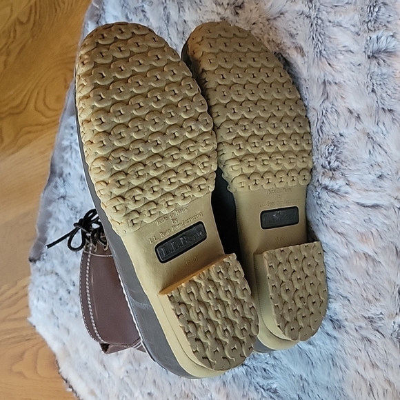 L.L. Bean Brown Leather Ankle Duck Boots, Women's Size 4M, Great Condition! - Picture 9 of 13